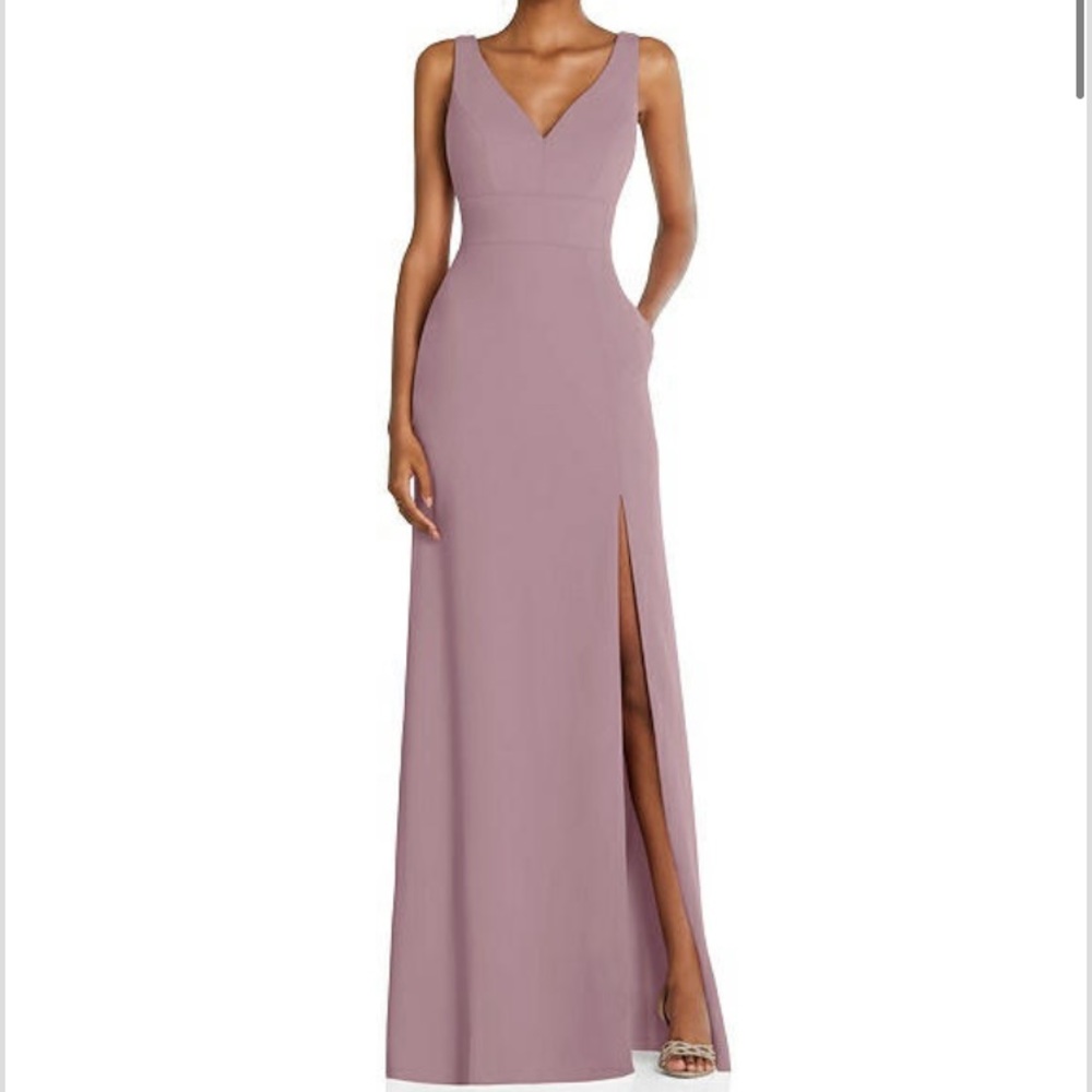 NWT - Dessy Crepe Dress in Dusty Rose - Size 10